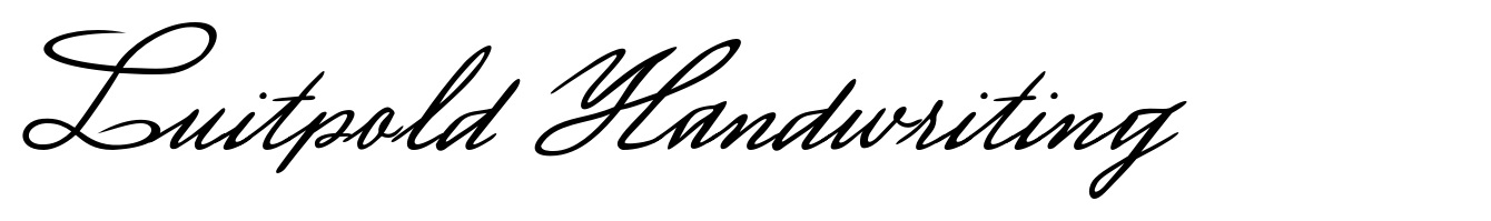 Luitpold Handwriting
